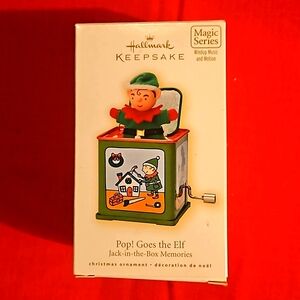 Vintage 2009 Hallmark keepsake ornament. POP! Goes the Elf. Magic/Series.